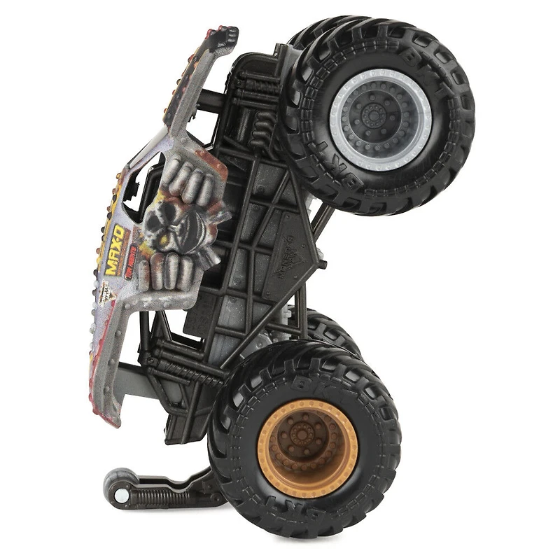Monster Jam, Monster truck Max-D officiel, véhicule en métal moulé, série Wreckless Trucks, échelle 1:64