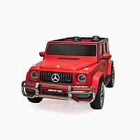 KIDSVIP Voiture 2 places à enfourcher Mercedes G Series 24V 4x4 Kids sous licence officielle avec roues en caoutchouc, musique, RC