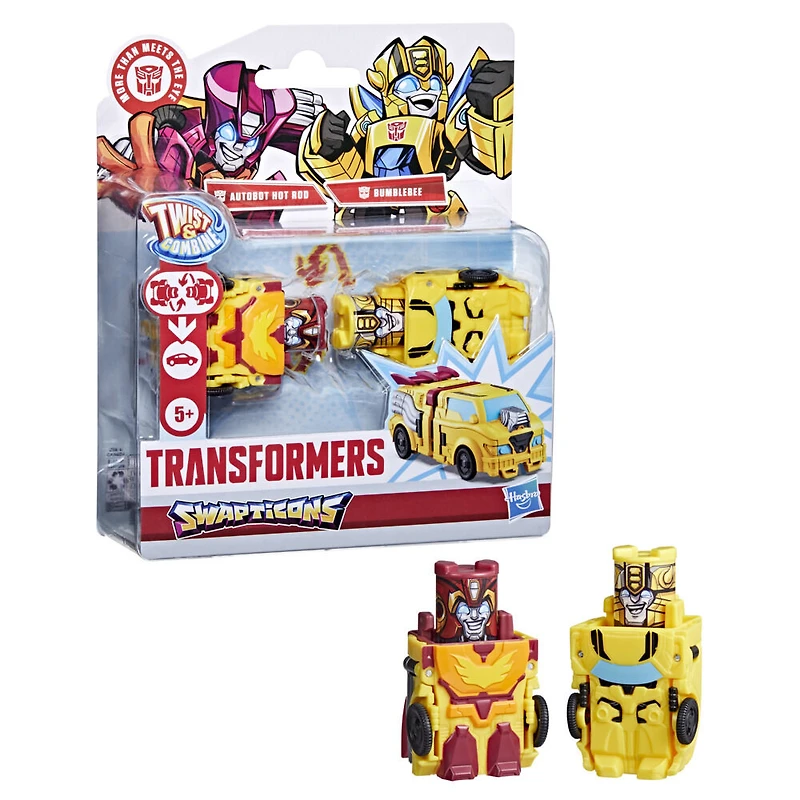 Transformers Swapticons Bumblebee et Autobot Hot Rod, mini-figurines