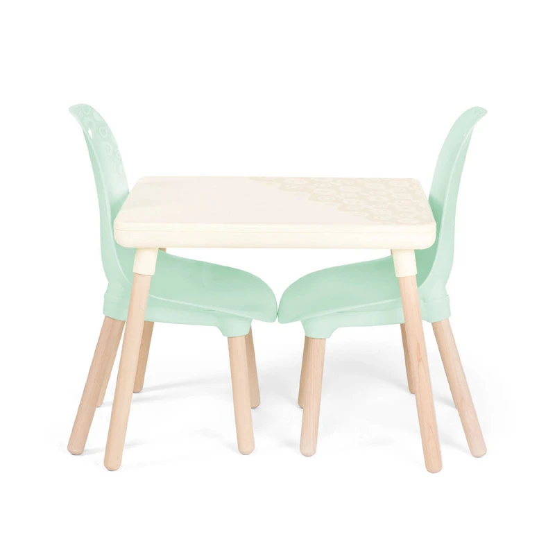 B. toys Kid Century Modern: Table and Chair Set - Mint Furniture for Kids