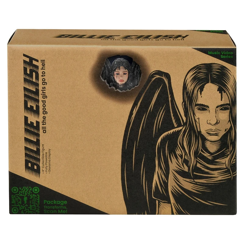 Figurine Billie Eilish de 15 cm - vidéo All Good Girls Go to Hell - Édition anglaise