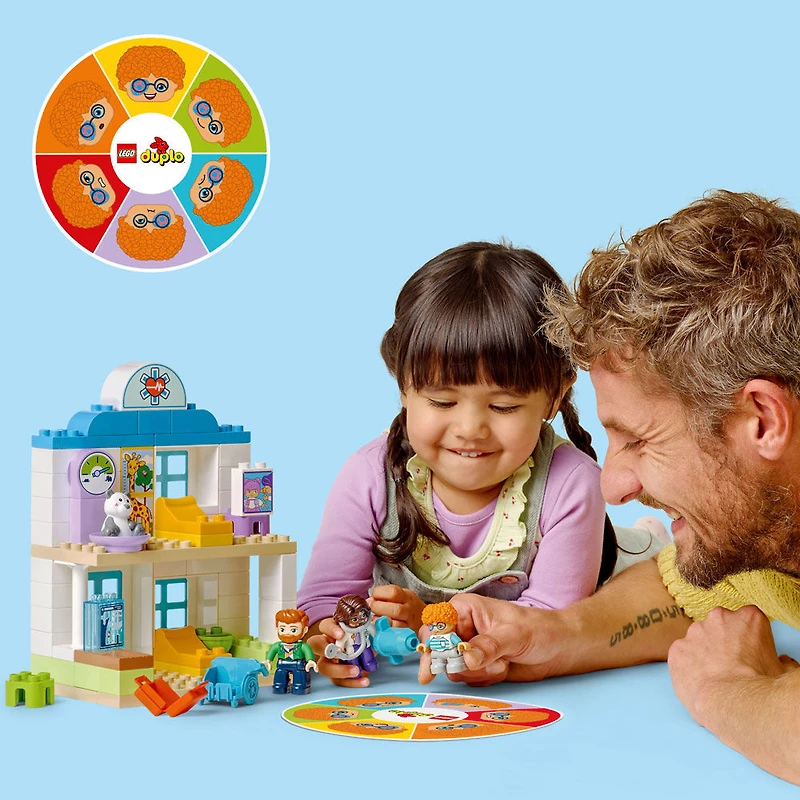 LEGO DUPLO Town First Time Visit with the Doctor Office Building Toy - Playset for Preschool Kids - 10449