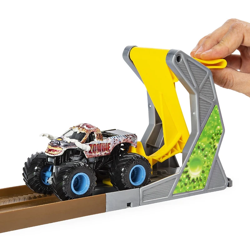 Coffret officiel Zombie Madness avec monster truck Zombie authentique en métal moulé à l'échelle 1:64.