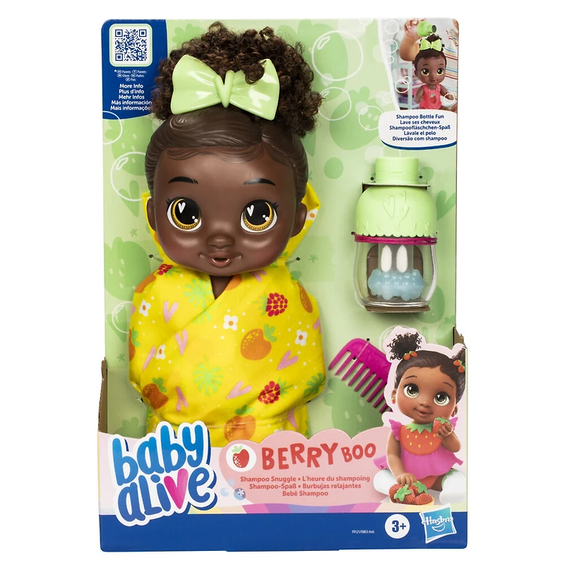 Baby Alive, poupée Berry Boo L'heure du shampooing