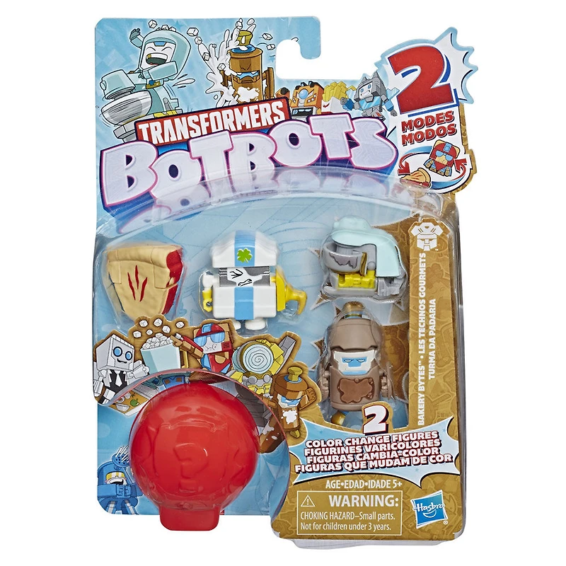 Transformers jouets BotBots, Les Technos gourmets, série 1, emballage de 5 figurines mystère.