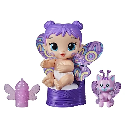Baby Alive GloPixies Minis Doll, Plum Rainbow
