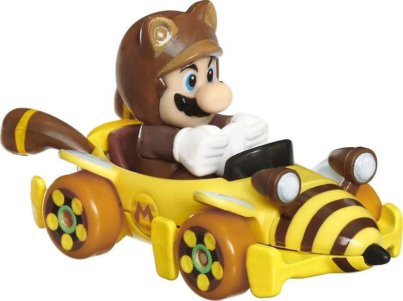 Tanooki Mario Bumble V et karts de Mario Kart de véhicules Hot Wheels