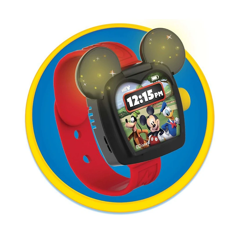 Montre Connectée Disney Junior Mickey Mouse Funhouse pour Enfants, Montre Petits Enfants, Jouet Sons et Lumières - Édition anglaise