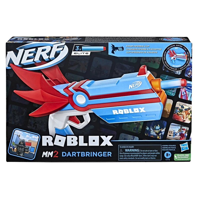 Nerf Roblox MM2, blaster à fléchettes Dartbringer - Notre exclusivité