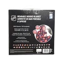 Couverture portable surdimensionnée à capuchon en sherpa des Canadiens de Montreal de la LNH taille unique