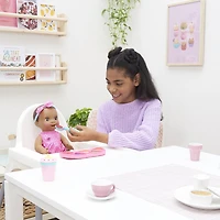 Mealtime Magic Maya, Interactive Feeding Baby Doll, Recognizes Over 50 Foods with Lifelike Reactions and Over 70 Sounds