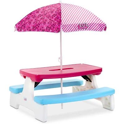Table L.O.L. Surprise! Easy Store avec parasol - assemblage aisé