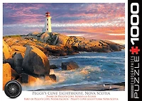 Eurographics HDR Peggy's Cove Lighthouse 1000 Piece Puzzle