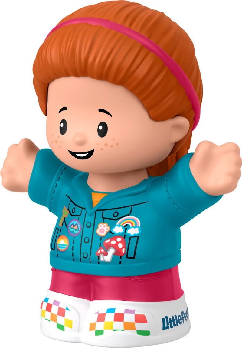 Fisher-Price Little People Girl in Jean Jacket Figure pour les tout-petits et les enfants d'âge préscolaire
