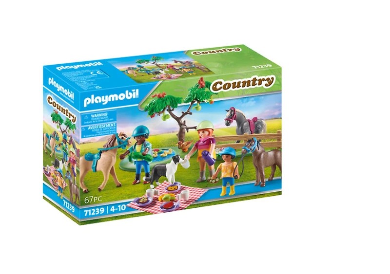 Playmobil - Cavaliers, chevaux et pique-nique