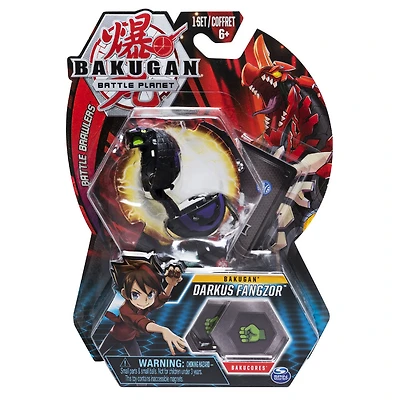 Bakugan, Darkus Fangzor, Créature transformable à collectionner de 5 cm.