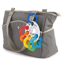 Shake, Rattle & Soothe Take-Along Textured Teether Link Toy - BPA Free