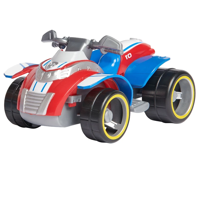 PAW Patrol, Ryder Rescue ATV, Véhicule avec figurine articulée à collectionner, jouets respectueux de la planète