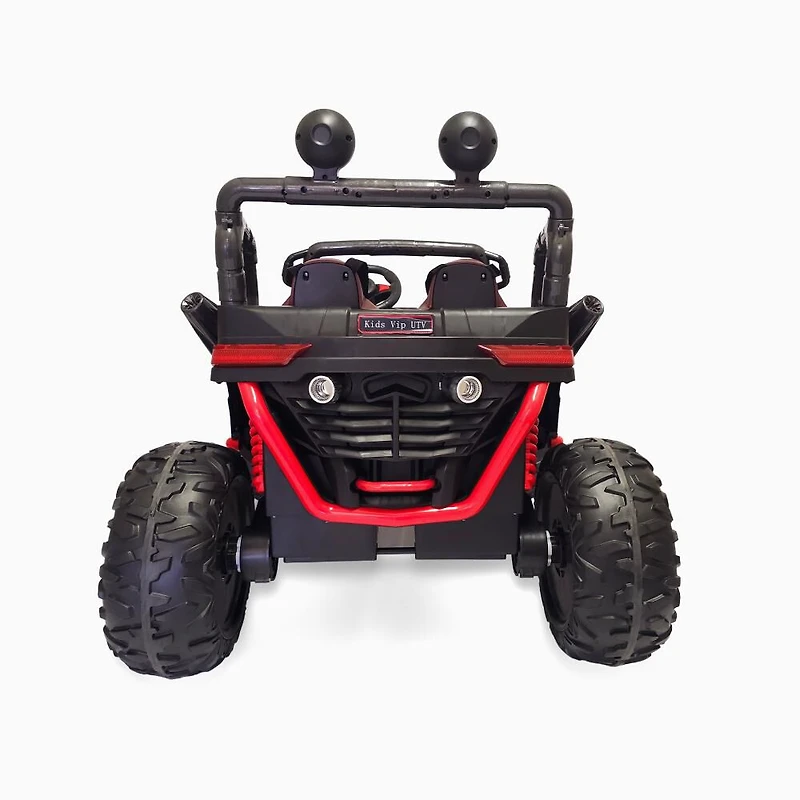 KIDSVIP Licensed Sport MX 2x12V 4x4 Poussette UTV 2 places pour enfants - Rouge - Édition anglaise
