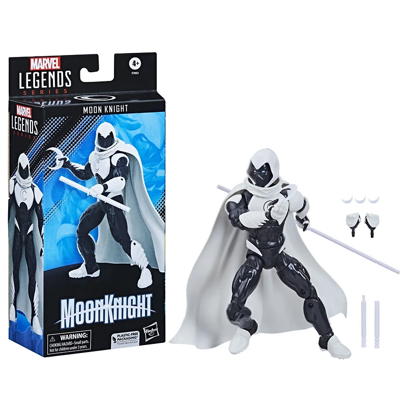 Hasbro Marvel Legends Series, figurine articulée de collection Moon Knight de 15 cm des bandes dessinées Marvel