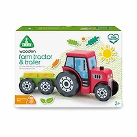 Early Learning Centre Wooden Tractor and Trailer - Édition anglaise - Notre exclusivité