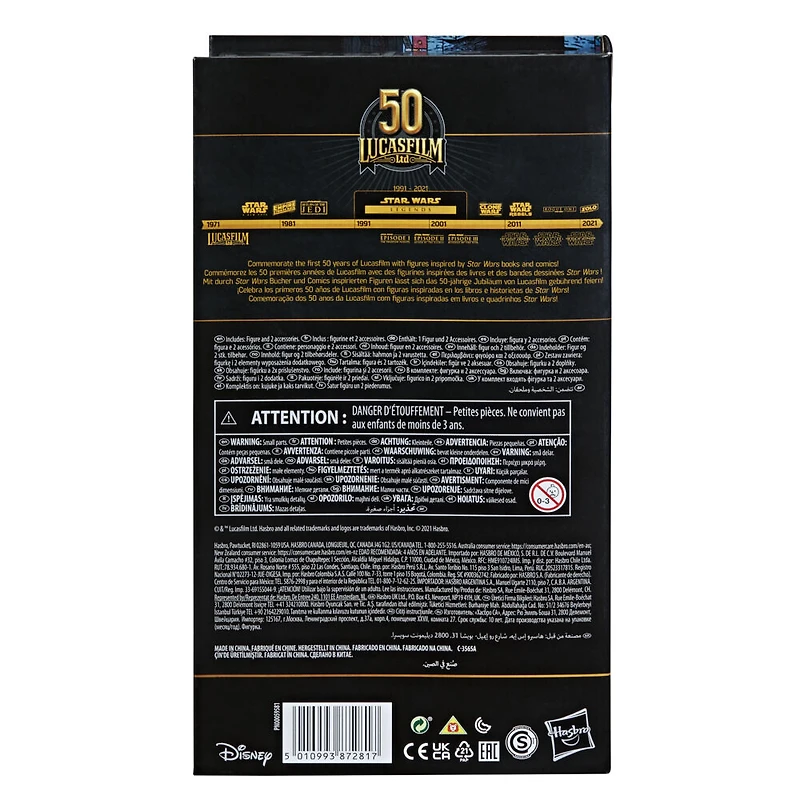 Star Wars The Black Series, Luke Skywalker & Ysalamiri, 50e anniversaire Lucasfilm, figurine articulée Star Wars: Heir to the Empire de 15 cm