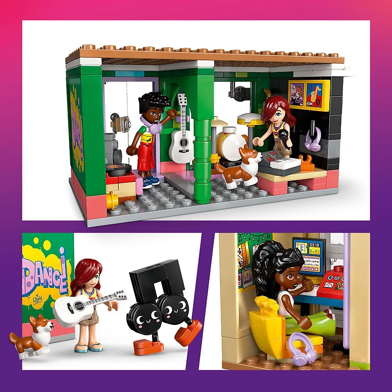 LEGO Friends Le Magasin de Musique et l'Appartement, Ensemble de Construction, Jouet de Jeu de Simulation pour un Plaisir Créatif 42653