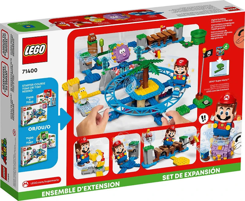 LEGO Super Mario Big Urchin Beach Ride Expansion Set 71400 Building Kit (536 Pcs)