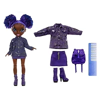 Rainbow High Jr High Krystal Bailey - Poupée-mannequin de 9 po (23 cm) VIOLETTE