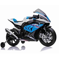 KIDSVIP Moto sous licence BMW HP4 12 V avec roues en caoutchouc
