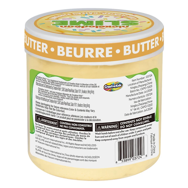 Pots spéciaux de slime Nickelodeon - Beurre pour pâte à gâteau