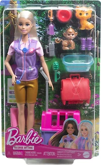 Barbie Animal Rescue & Recovery Playset with Blonde Doll, 2 Animal Figures & Accessories