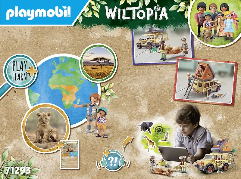 Playmobil - Wiltopia - Explorateurs avec véhicule tout terrain
