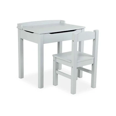 Élévateur pour enfant- Bureau et chaise haut de gamme- Gris