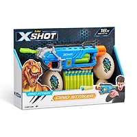 Pistolet Dino Striker X-Shot Dino Attack (16 fléchettes, 4 oeufs)