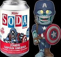 Figurine en Vinyle Zombie Captain America par Funko SODA! - Notre exclusivité