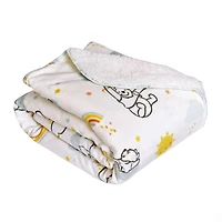Disney Winnie the Pooh Sherpa Plush Baby Blanket, 30" x 40"