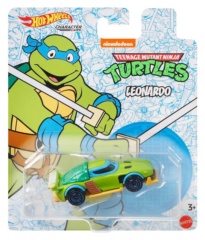 Hot Wheels Character Cars Nickelodeon's Teenage Mutant Ninja Turtle Leonardo