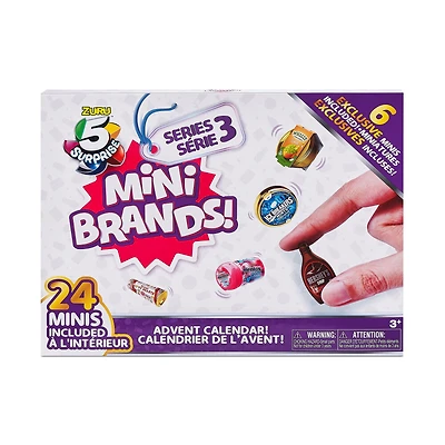 Ensemble de 24 surprises Mini Brands série 3 de 5 Surprise en édition limitée, dont 6 Minis exclusifs par ZURU