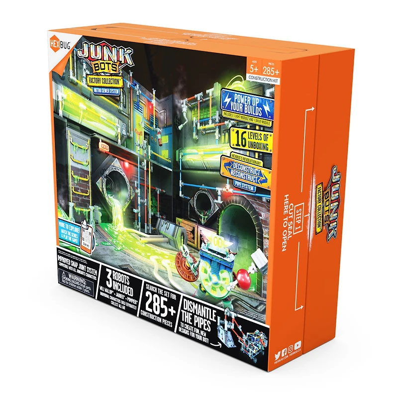 Grand Habitat Usine Junkbots, Système D'Égouts De Métro, Hexbug