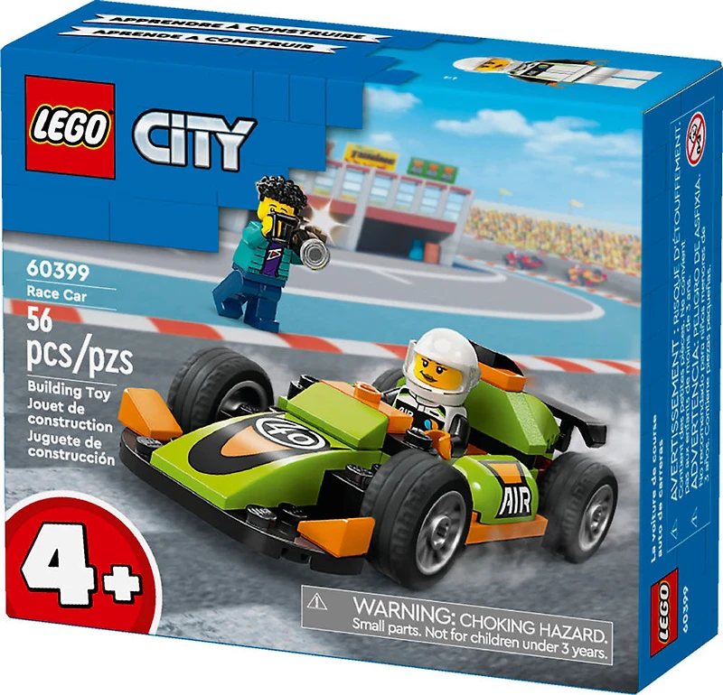 LEGO City Green Race Car Set, Racing Vehicle Toy 60399