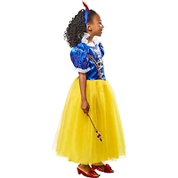 Rubies Fairy Tale Princess Costume Dress with Bow Headpiece, Girls Small (Size 6-7)