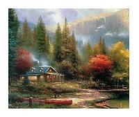 Ceaco Thomas Kinkade Puzzle 300 pièces inspirant La fin d'une journée parfaite