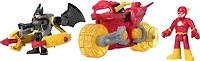 Imaginext -DC Super Friends - Coffret figurines -Batman et Flash, moto