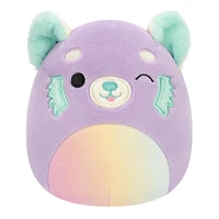 Squishmallows 12,7 cm Flip-A-Mallows - Lexis/Romano - Panda rouge violet/Hippocampe bleu