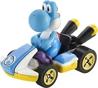 Hot Wheels - Mario Kart - Yoshi Stardard Kart, Bleu