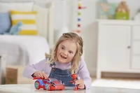 Marvel Spidey and His Amazing Friends, Arachno-bolide lumineux, jouet préscolaire avec sons, lumières et figurine Spidey