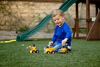 - Excavatrice des Copains Travaillant Équipage Junior