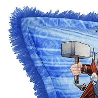Oreiller géant en fourrure funky pour enfants Marvel Avengers, 20 po x 30 po