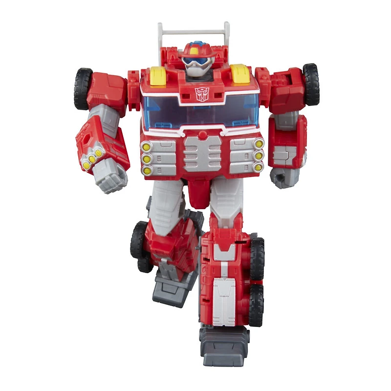 Transformers Age of the Primes, figurine Rescue Bot Heatwave classe Voyageur